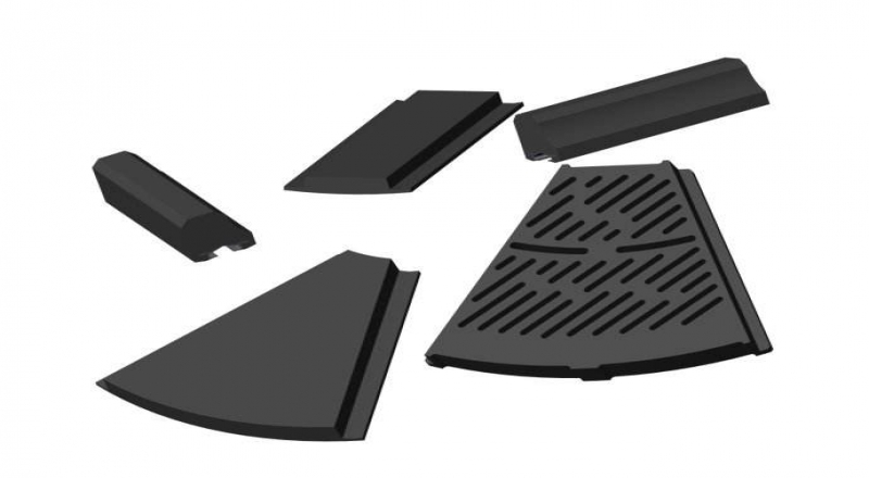 球磨機橡膠襯板設計不同形狀使用效果不同